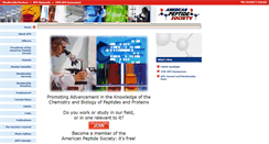 Desktop Screenshot of americanpeptidesociety.org